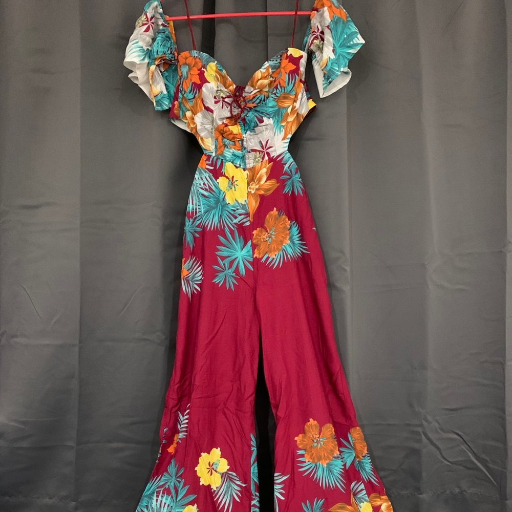 floral maxi jumpsuit 💐